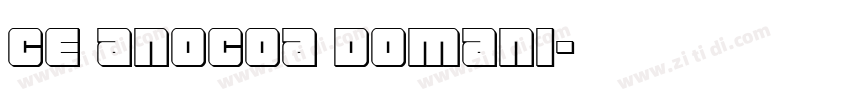 Ce anocoa domani字体转换
